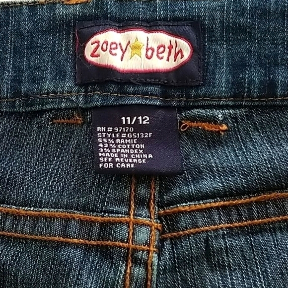 Zoey Beth Cuffed Jeans Sz 11/12 - Picture 3 of 10